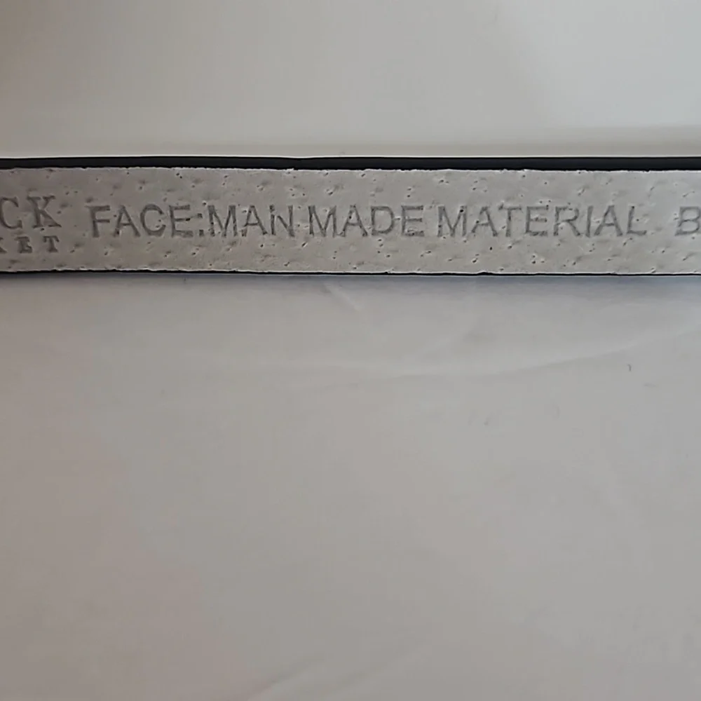 White House Black Market Man made  and Genuine  Leather sz S Black NWT